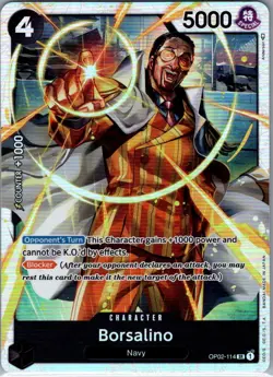 Borsalino OP02-114 SR Paramount War - One Piece Card - NM - Image 1