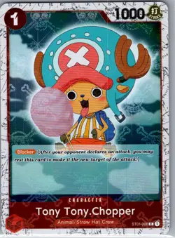 Tony Tony.Chopper (Jolly Roger Foil) ST01-006 English PRB01 One Piece Card - NM - Image 1