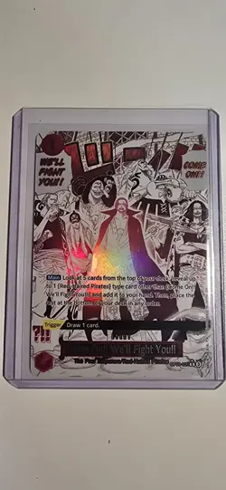 One Piece TCG Come On!! We'll Fight You!! (Alternate Art) Foil #OP09-020 NM - Image 1