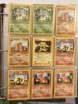 158x Pokemon Base Set + Jungle Card Lot WOTC Vintage LP-HP - Image 1