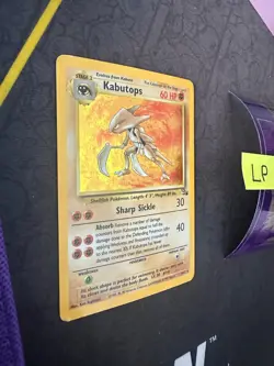 Pokemon Card Kabutops Fossil Unlimited WOTC Vintage Holo Rare 9/62 004💎LP💎 - Image 2