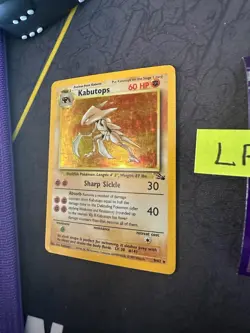 Pokemon Card Kabutops Fossil Unlimited WOTC Vintage Holo Rare 9/62 004💎LP💎 - Image 3