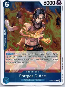 Portgas.D.Ace OP08-052 Two Legends - One Piece Card Game - NM - Image 1