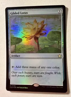 Gilded Lotus #725 (Foil) (NM) Foundations FDN Magic MTG - Image 1