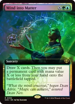 MTG Secrets of Strixhaven Mind into Matter Extended Art Foil 0352 - Image 1
