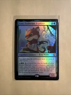 MTG Loot, Exuberant Explorer FDN 0106 R NM FOIL - Image 1