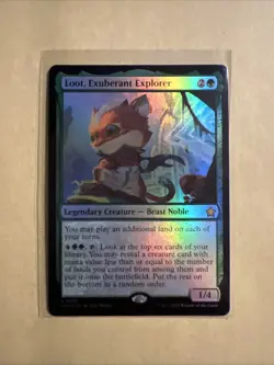 MTG Loot, Exuberant Explorer FDN 0106 R NM FOIL - Image 2