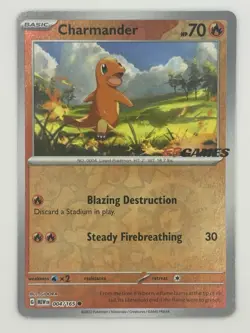 Charmander 004/165 Pokemon 151 Stamped EB Games Promo Near Mint NM - Image 1