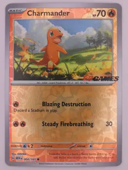 Charmander 004/165 Pokemon 151 Stamped EB Games Promo Near Mint NM - Image 1