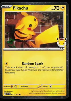 Pikachu (Pokemon Day 2026) 051/162 Holo Stamped Promo Pokemon Card - Image 1