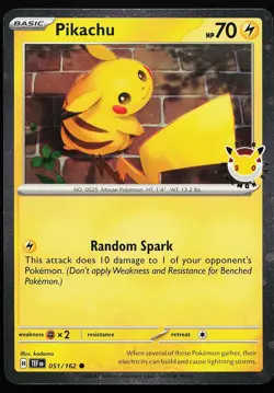 Pikachu (Pokemon Day 2026) 051/162 Holo Stamped Promo Pokemon Card - Image 1