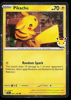 Pikachu (Pokemon Day 2026) 051/162 Holo Stamped Promo Pokemon Card - Image 1