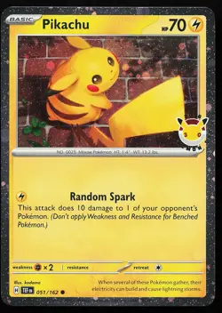 Pikachu (Pokemon Day 2026) 051/162 Holo Stamped Promo Pokemon Card - Image 1