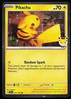 Pikachu (Pokemon Day 2026) 051/162 Holo Stamped Promo Pokemon Card - Image 1