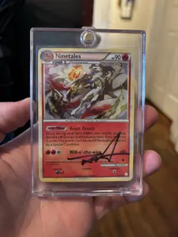 2010 Pokemon Heartgold Soulsilver Ninetales Holo Tokiya Signed Auto - Image 1