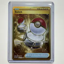 Switch 206/165 - S&V 151 - Hyper Rare Gold Holo - Trainer - Pokemon TCG NM/M - Image 1