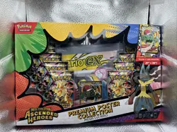 Pokemon Ascended Hero’s Premium Poster Collection Mega Lucario. Sealed! InHand - Image 1