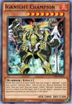 YUGIOH Igknight Warrior Deck Complete 40 Cards - Image 1