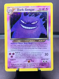 Pokemon TCG Dark Gengar 6/105 Neo Destiny Holo Rare WOTC VTG 2002 - Image 1