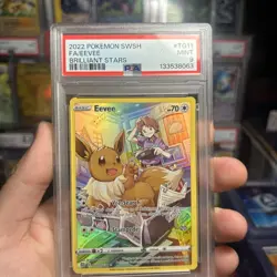 2022 Pokemon Eevee TG11/TG30 SWSH Brilliant Stars PSA MT 9 - Image 1