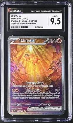 CGC 9.5 Chi Yu EX 259/193 Pokemon Paldea Evolved Special Illustration Rare - Image 1