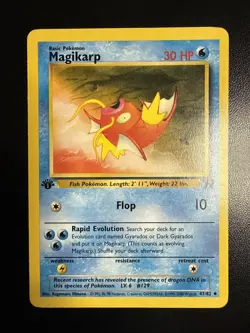 Magikarp 47/82 Common 1st Edition Team Rocket Pokemon Card - Image 1