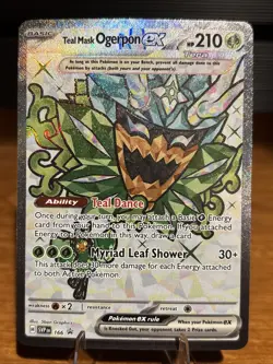 Teal Mask Ogerpon ex 166 Ultra Rare Scarlet & Violet Promo Pokemon Card - Image 1