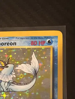 Pokemon TCG Vaporeon Holo Rare Card 12/64 Jungle Set, Vintage 1999 MP - Image 5