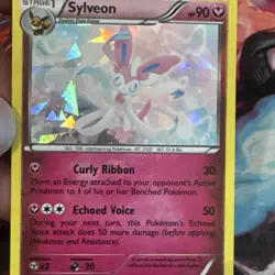 Pokemon Card TCG Sylveon 72/111 XY Furious Fists Cracked Ice Holo Rare 2014 - Image 1