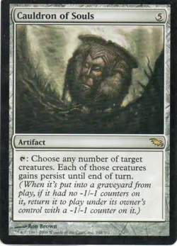 MTG: Shadowmoor: Cauldron of Souls: Lightly Played Condition - Image 1