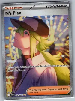 N's Plan 170/086 SIR SV: Black Bolt - Pokemon Card - NM - Image 1