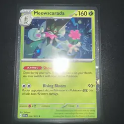 Pokemon TCG- Meowscarada (Cosmos Foil) 018/159 Promo- Journey Together - Image 1