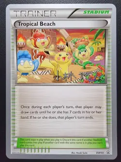 Pokemon Tropical Beach Promo Trainer Stadium BW50 World Championship 2014 NM - Image 1