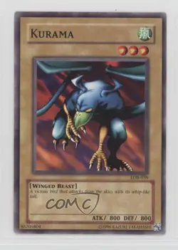 Kurama YuGiOh Legend of Blue Eyes White Dragon #LOB-039 2002 - Image 1