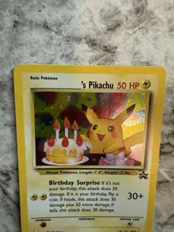 Birthday Pikachu 24 WOTC Black Star Promo - Image 2