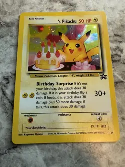Birthday Pikachu 24 WOTC Black Star Promo - Image 3