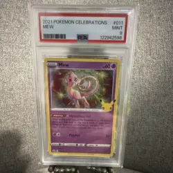 The Pokemon Company Mew PSA 9 Celebrations Holo Rare 011/025 2021 - Image 1
