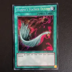 Harpie’s Feather Duster LCYW-EN149 Secret Rare 1st Edition YuGiOh Card - Image 1