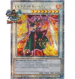 Yugioh! 1x Crimson Blader RA04-EN161 Quarter Century Secret Rare 1st Ed NM - Image 1