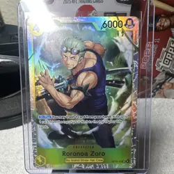 Bandai One Piece CCG Roronoa Zoro Full Art Foil OP15-113 6000 Character Card - Image 1