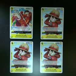 One Piece Monkey.D.Luffy P-106 Promo Lot 4 English NM One Piece CCG - Image 1
