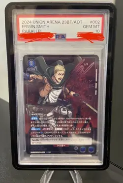 UA23BT/AOT-1-002 Erwin Smith 2 Star Rare PSA 10 Attack on Titan Union Arena Card - Image 2