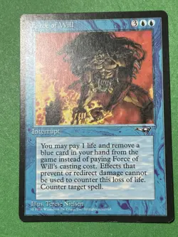 **Force of Will** ~Alliances~ Magic the Gathering, Light Play (LP) - Image 2