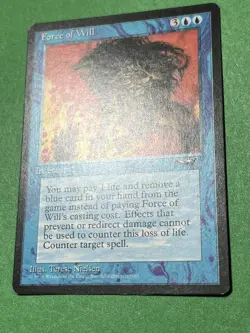 **Force of Will** ~Alliances~ Magic the Gathering, Light Play (LP) - Image 3