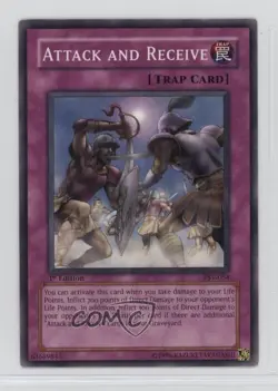Attack and Receive 1st Ed. YuGiOh Pharaoh's Servant #PSV-054 2002 - Image 1
