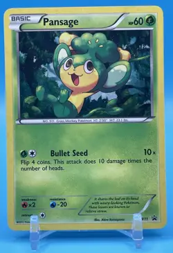 Pokemon TCG - Pansage BW11 Black Star Promo Holo - Image 1