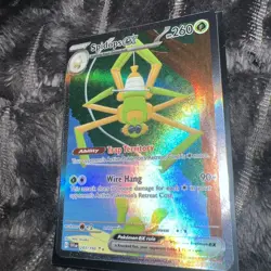 Pokemon TCG Spidops EX 243/198 Scarlet Violet Base Set Illustration Rare Holo - Image 3