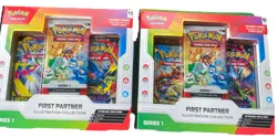 Pokemon First Partner Illustration Collection Series 1 Box Lot of 2 Promo SEALED - Image 1