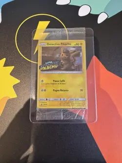 Detective Pikachu Promo SM190 Stamped and Sealed Pokemon TCG Card NM best - Image 1