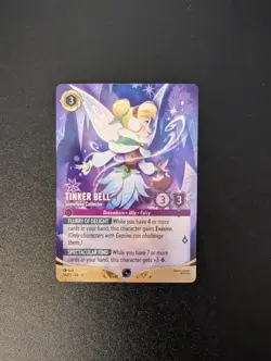 Disney Lorcana TCG Tinker Bell Snowflake Collector Set Championship Foil Card - Image 1